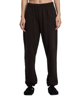 RVCA Women's Sunday Jogger Sweatpants(Chocolate Torte)