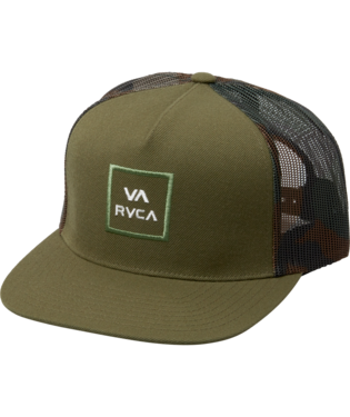 RVCA Men's All the Way Trucker Snapback Hat