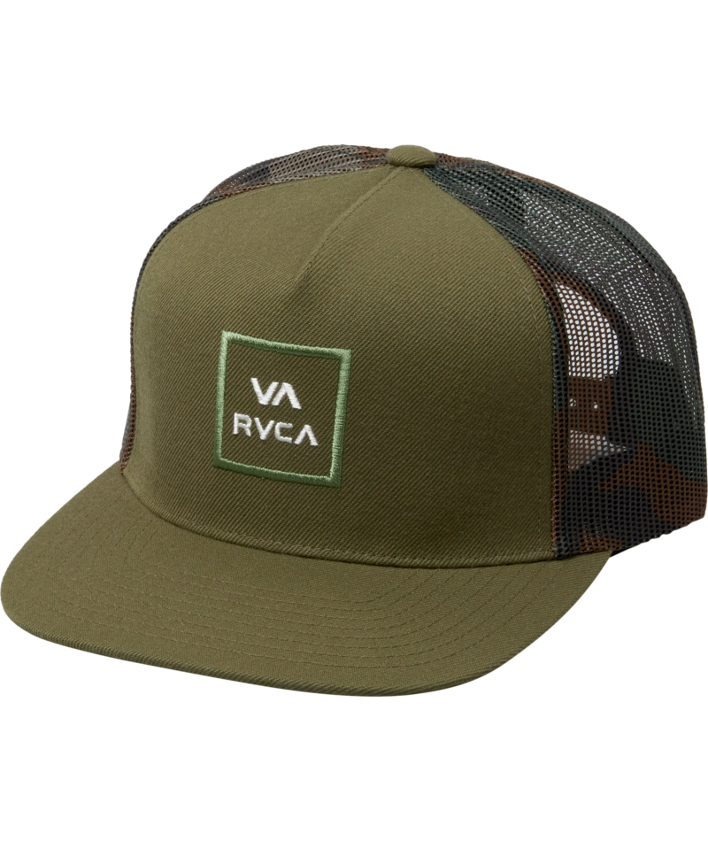 RVCA Men's All the Way Trucker Snapback Hat