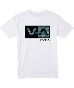 Maglietta Uomo RVCA Balance Tee II – Mix Poliestere Lyocell Elastan, Elasticizzata 4 Vie, Vestibilità Regolare