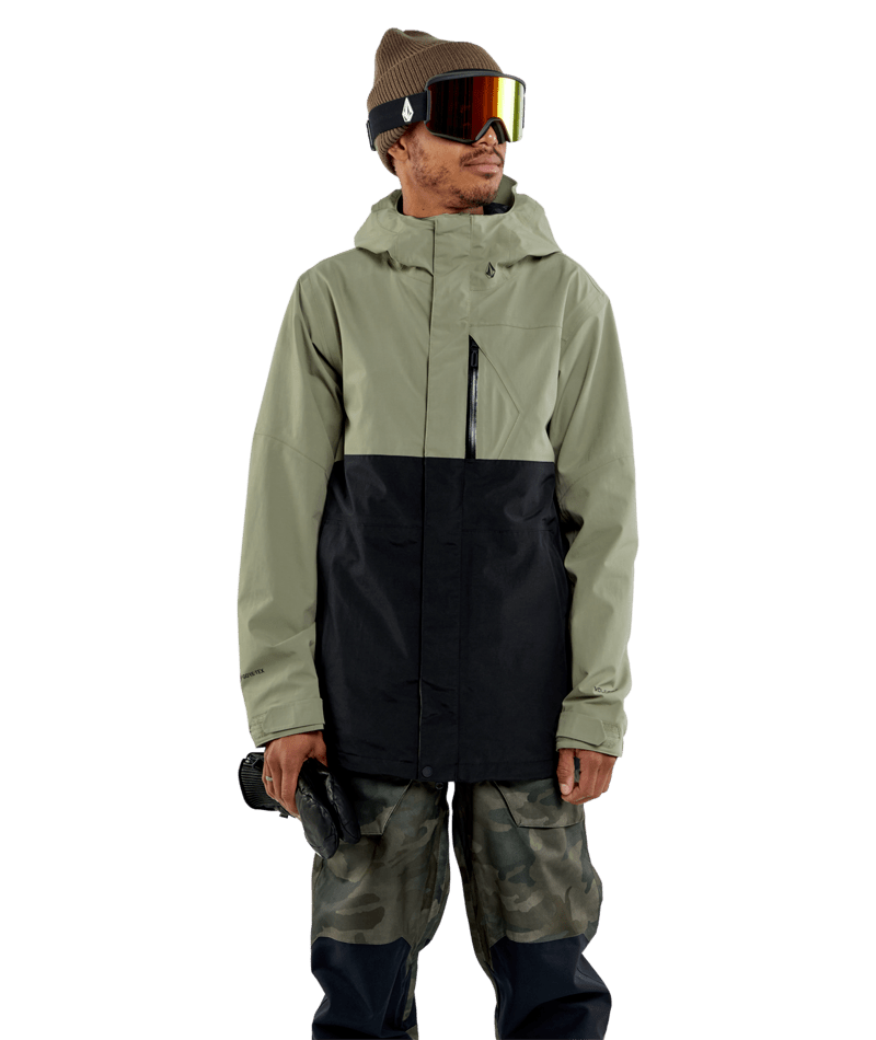 Volcom MENS L GORE-TEX JACKET LIGHT MILITARY 2024 Volcom MENS L GORE-TEX JACKET LIGHT MILITARY 2024