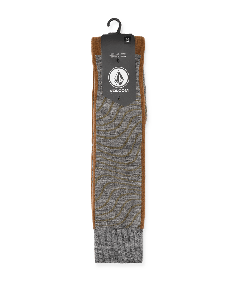 Volcom Heavy Over the Calf Snowboard Sock (Heather Grey)