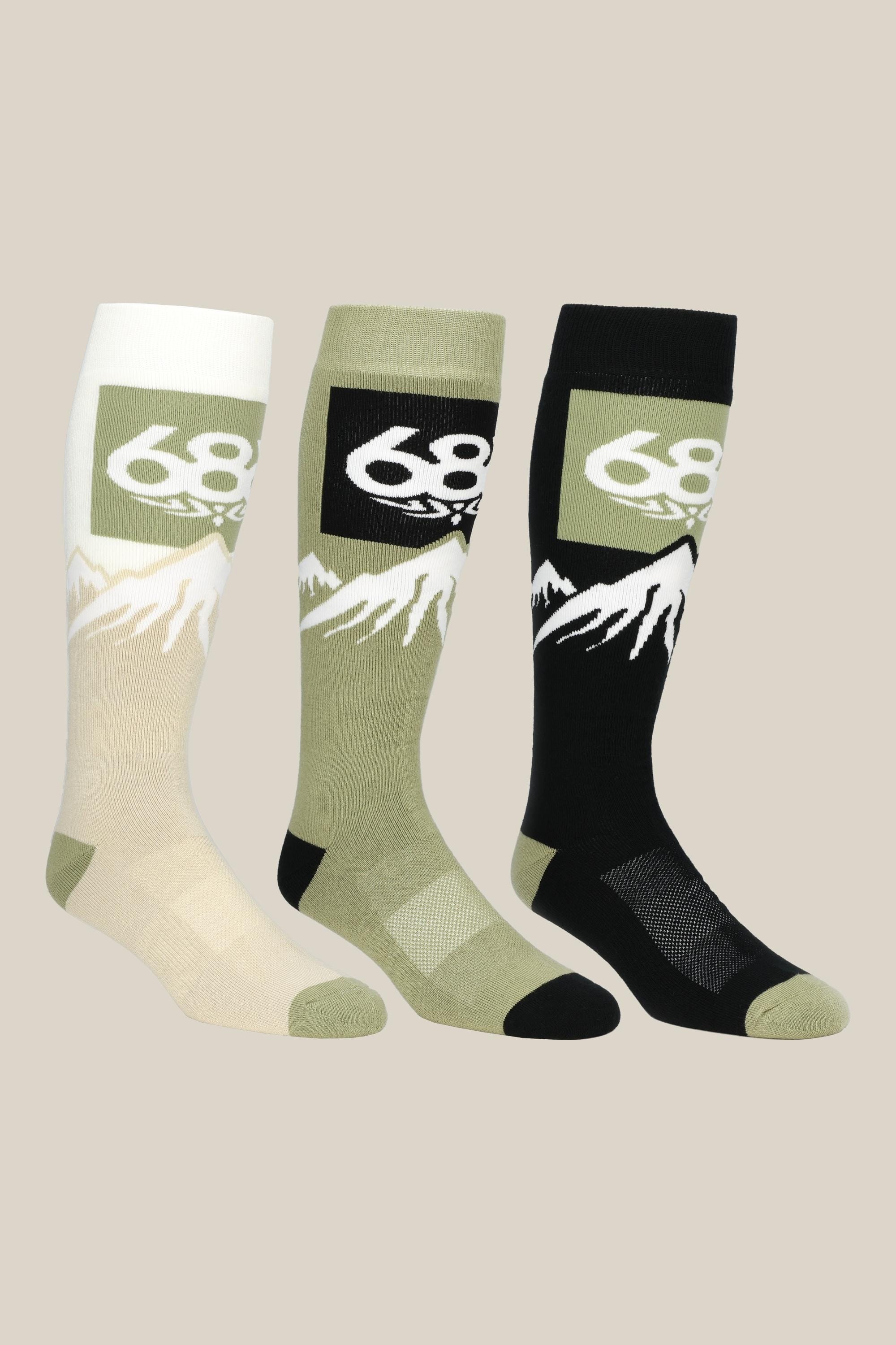 686 Mens Snow Caps Sock (3-Pack)