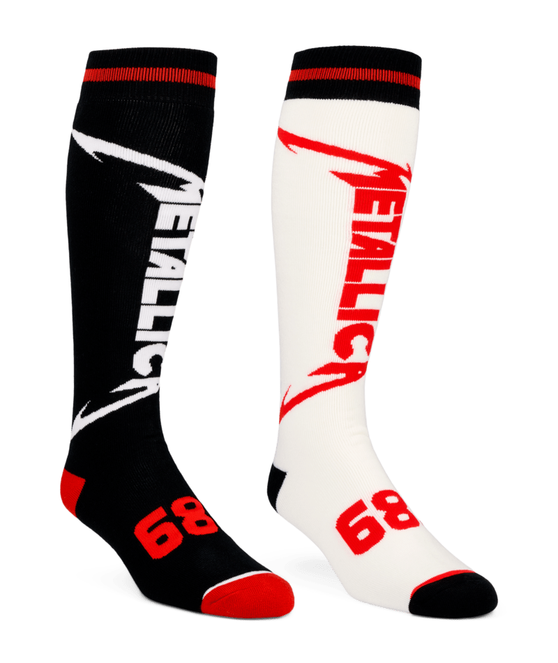 686 Mens Metallica Snowboard Socks 2pac