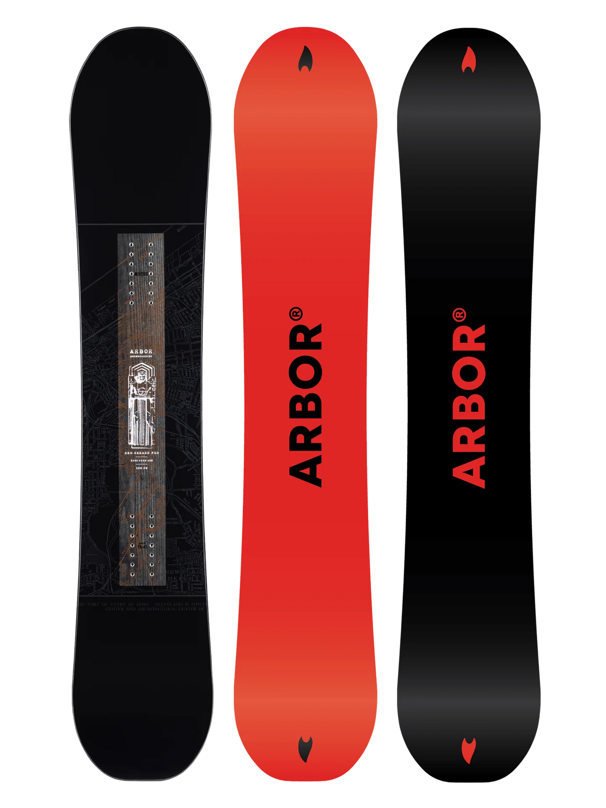 Arbor Red Gerard Pro Snowboard Men's | Directional Twin | Camber 2027