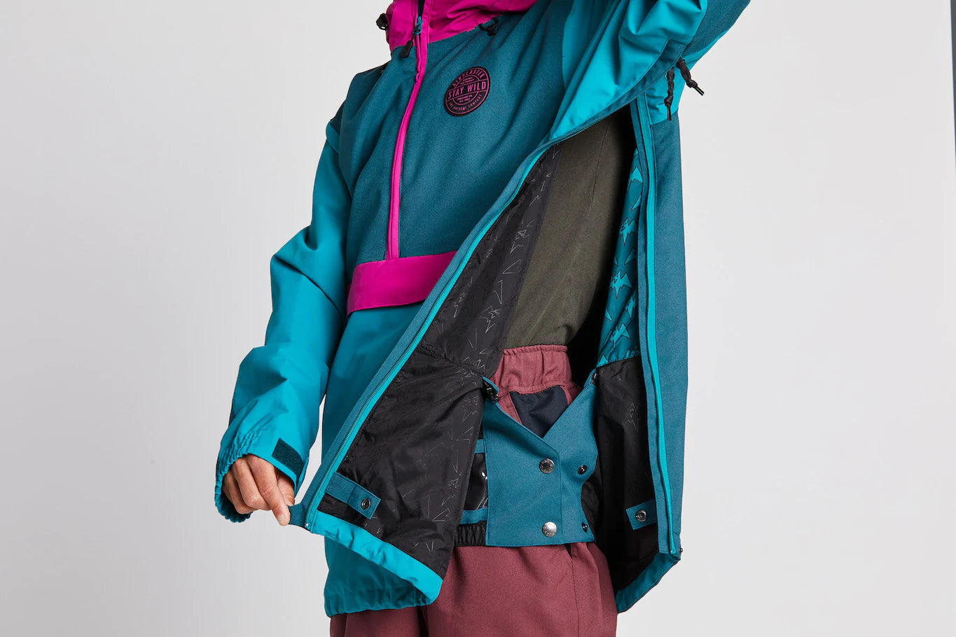 スノーボード Airblaster Trenchover jacket set up M Airblaster Men's Trenchover Snowboard Jacket 2024
