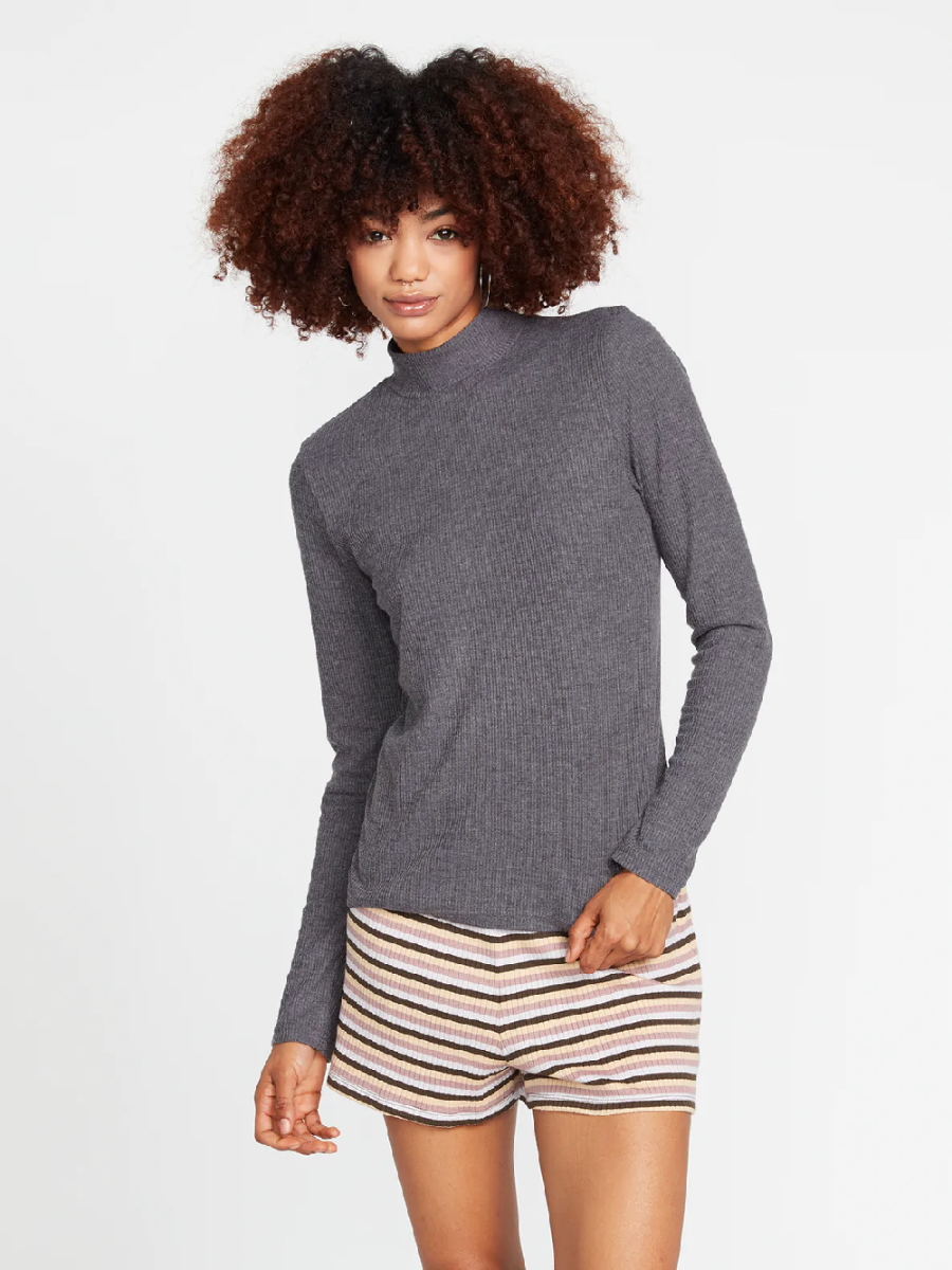 Volcom Lived in Lounge Rib Long Sleeve Top