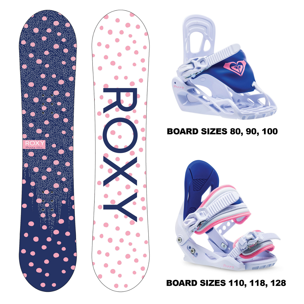 Roxy Girl's Poppy Snowboard Package 2023